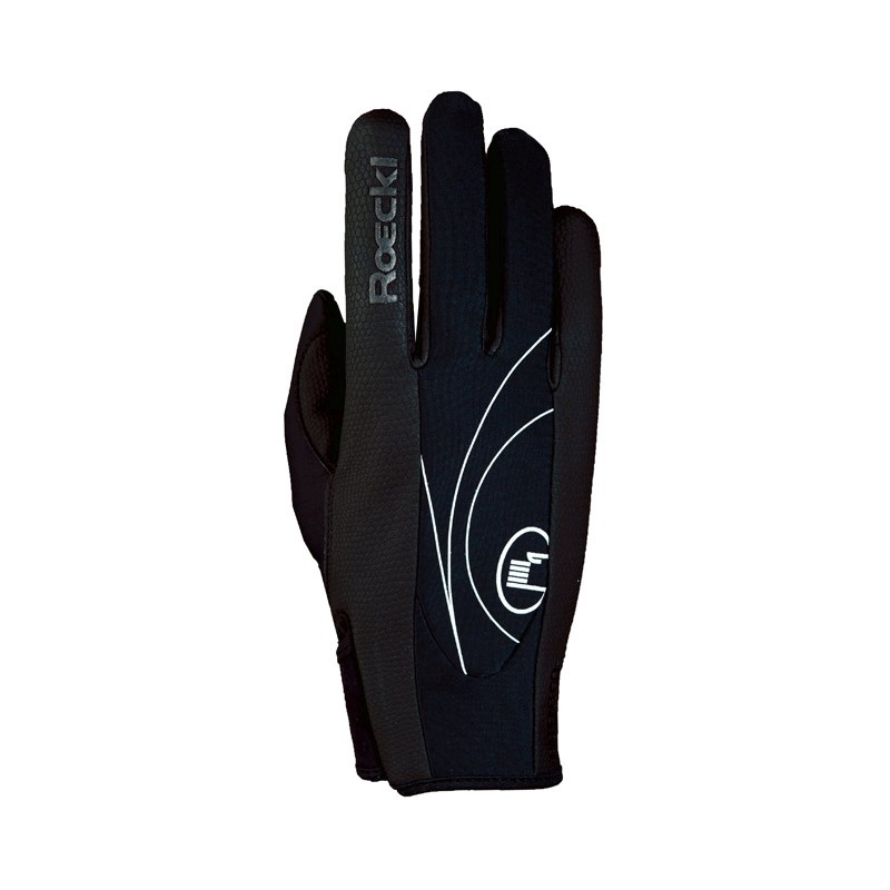 Damen handschoenen Roeckl Eina zwart Damen handschoenen Roeckl Eina zwart